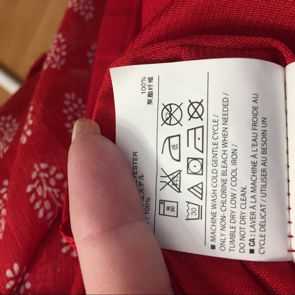 Old Navy Red Print Midi Dress - Picture 7 of 8